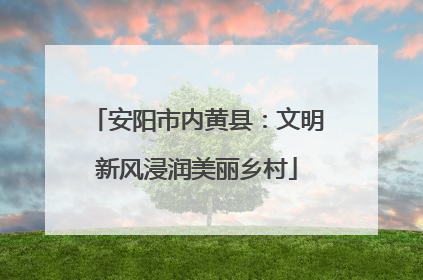 安阳市内黄县：文明新风浸润美丽乡村