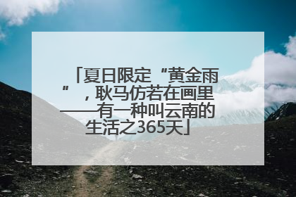 夏日限定“黄金雨”，耿马仿若在画里——有一种叫云南的生活之365天