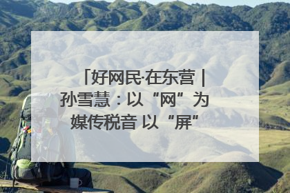 好网民·在东营｜孙雪慧：以“网”为媒传税音 以“屏”为介助发展