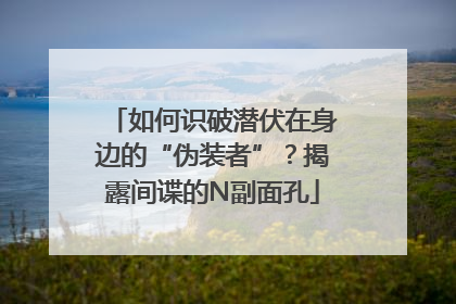 如何识破潜伏在身边的“伪装者”？揭露间谍的N副面孔