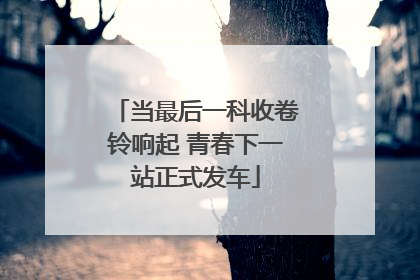 当最后一科收卷铃响起 青春下一站正式发车