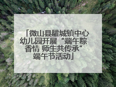 微山县驩城镇中心幼儿园开展“端午粽香情 师生共传承”端午节活动
