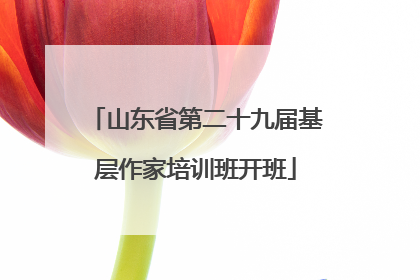 山东省第二十九届基层作家培训班开班