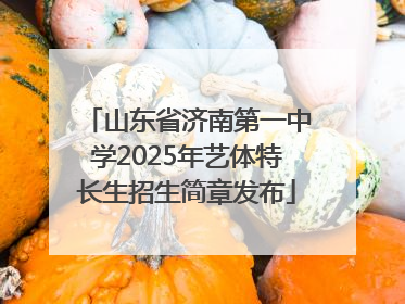 山东省济南第一中学2025年艺体特长生招生简章发布