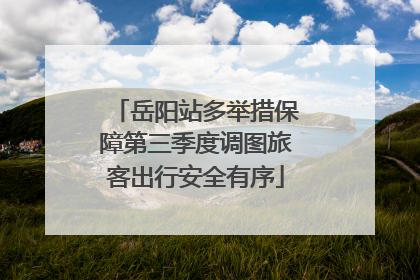 岳阳站多举措保障第三季度调图旅客出行安全有序