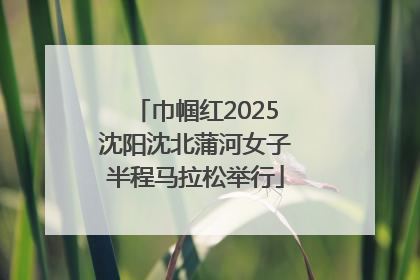 巾帼红2025沈阳沈北蒲河女子半程马拉松举行