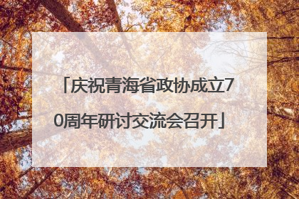 庆祝青海省政协成立70周年研讨交流会召开