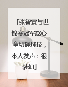 张智霖与世锦赛冠军赵心童切磋球技，本人发声：很梦幻