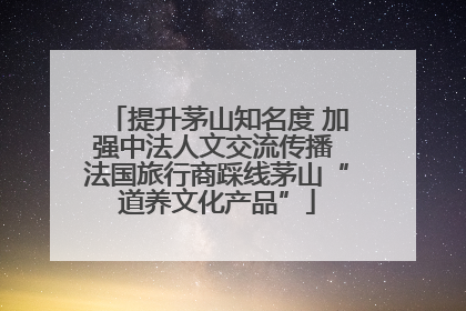 提升茅山知名度 加强中法人文交流传播 法国旅行商踩线茅山“道养文化产品”