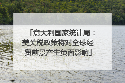 意大利国家统计局：美关税政策将对全球经贸前景产生负面影响