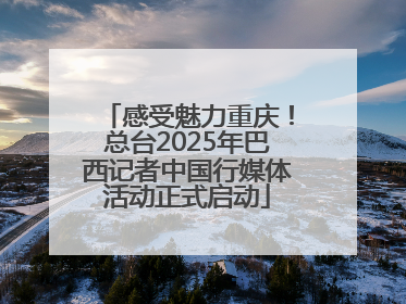 感受魅力重庆！总台2025年巴西记者中国行媒体活动正式启动