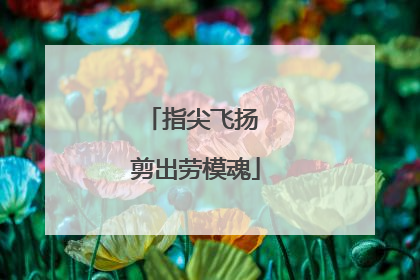 指尖飞扬 剪出劳模魂