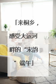 来桐乡，感受大运河畔的“宋韵”端午