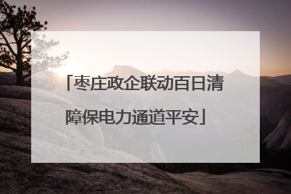 枣庄政企联动百日清障保电力通道平安