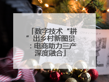 数字技术“耕”出乡村新图景：电商助力三产深度融合