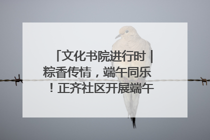 文化书院进行时｜粽香传情，端午同乐！正齐社区开展端午包粽子大赛