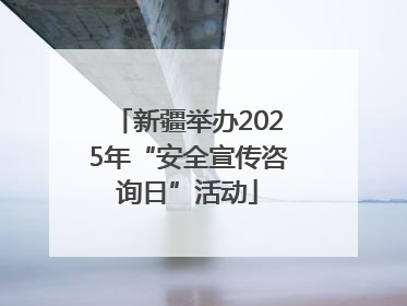 新疆举办2025年“安全宣传咨询日”活动