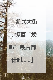 新民大街，惊喜“焕新”最后倒计时……