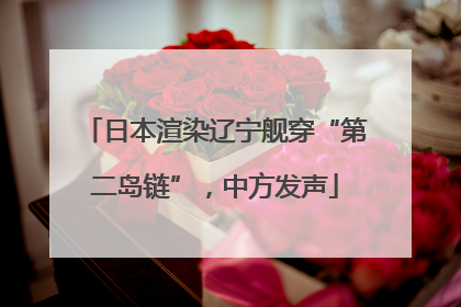 日本渲染辽宁舰穿“第二岛链”，中方发声
