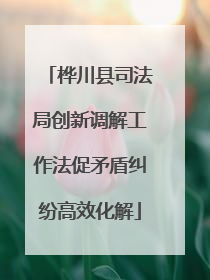 桦川县司法局创新调解工作法促矛盾纠纷高效化解