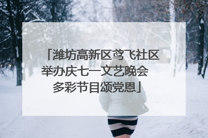 潍坊高新区鸢飞社区举办庆七一文艺晚会 多彩节目颂党恩