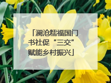 澜沧糯福国门书社促“三交”赋能乡村振兴