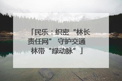 民乐：织密“林长责任网” 守护交通林带“绿动脉”