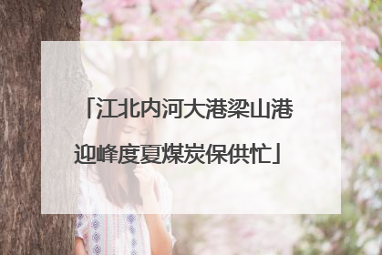 江北内河大港梁山港迎峰度夏煤炭保供忙