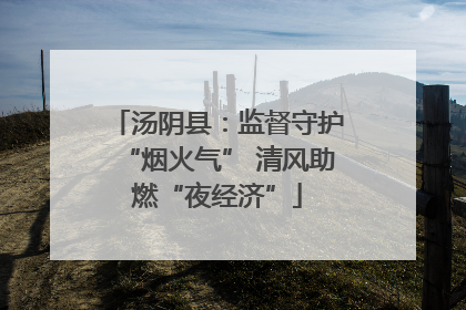 汤阴县：监督守护“烟火气” 清风助燃“夜经济”