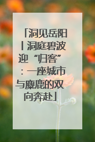 洞见岳阳丨洞庭碧波迎“归客”：一座城市与麋鹿的双向奔赴