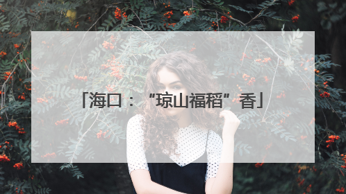 海口：“琼山福稻”香