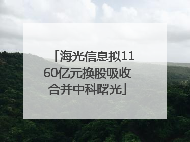海光信息拟1160亿元换股吸收合并中科曙光