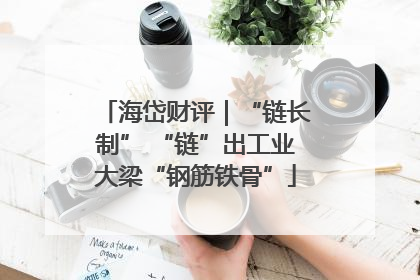 海岱财评｜“链长制” “链”出工业大梁“钢筋铁骨”