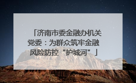 济南市委金融办机关党委：为群众筑牢金融风险防控“护城河”
