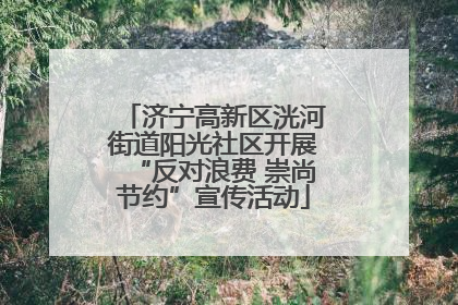 济宁高新区洸河街道阳光社区开展“反对浪费 崇尚节约”宣传活动