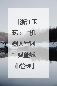 浙江玉环：“机器人军团”赋能城市管理