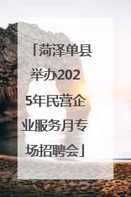 菏泽单县举办2025年民营企业服务月专场招聘会