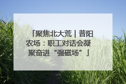 聚焦北大荒｜普阳农场：职工对话会凝聚奋进“强磁场”