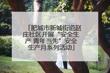 肥城市新城街道赵庄社区开展“安全生产 青年当先”安全生产月系列活动