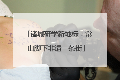 诸城研学新地标：常山脚下非遗一条街