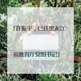 许振宇，已任黑龙江省教育厅党组书记