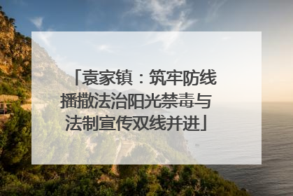 袁家镇：筑牢防线播撒法治阳光禁毒与法制宣传双线并进