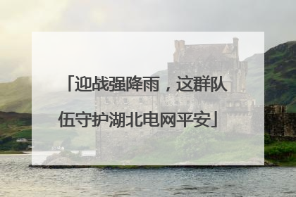 迎战强降雨，这群队伍守护湖北电网平安