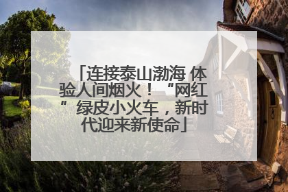 连接泰山渤海 体验人间烟火！“网红”绿皮小火车，新时代迎来新使命