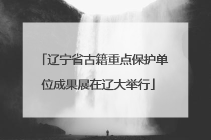 辽宁省古籍重点保护单位成果展在辽大举行