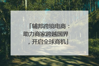 辅邦跨境电商：助力商家跨越国界，开启全球商机