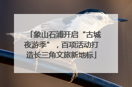 象山石浦开启“古城夜游季”，百项活动打造长三角文旅新地标