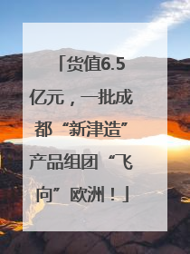 货值6.5亿元，一批成都“新津造”产品组团“飞向”欧洲！