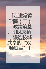 走进常德学院（三）：政策筑基、引凤来栖，锻造校城共享的“双师铁军”