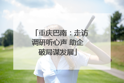 重庆巴南：走访调研听心声 助企破局谋发展